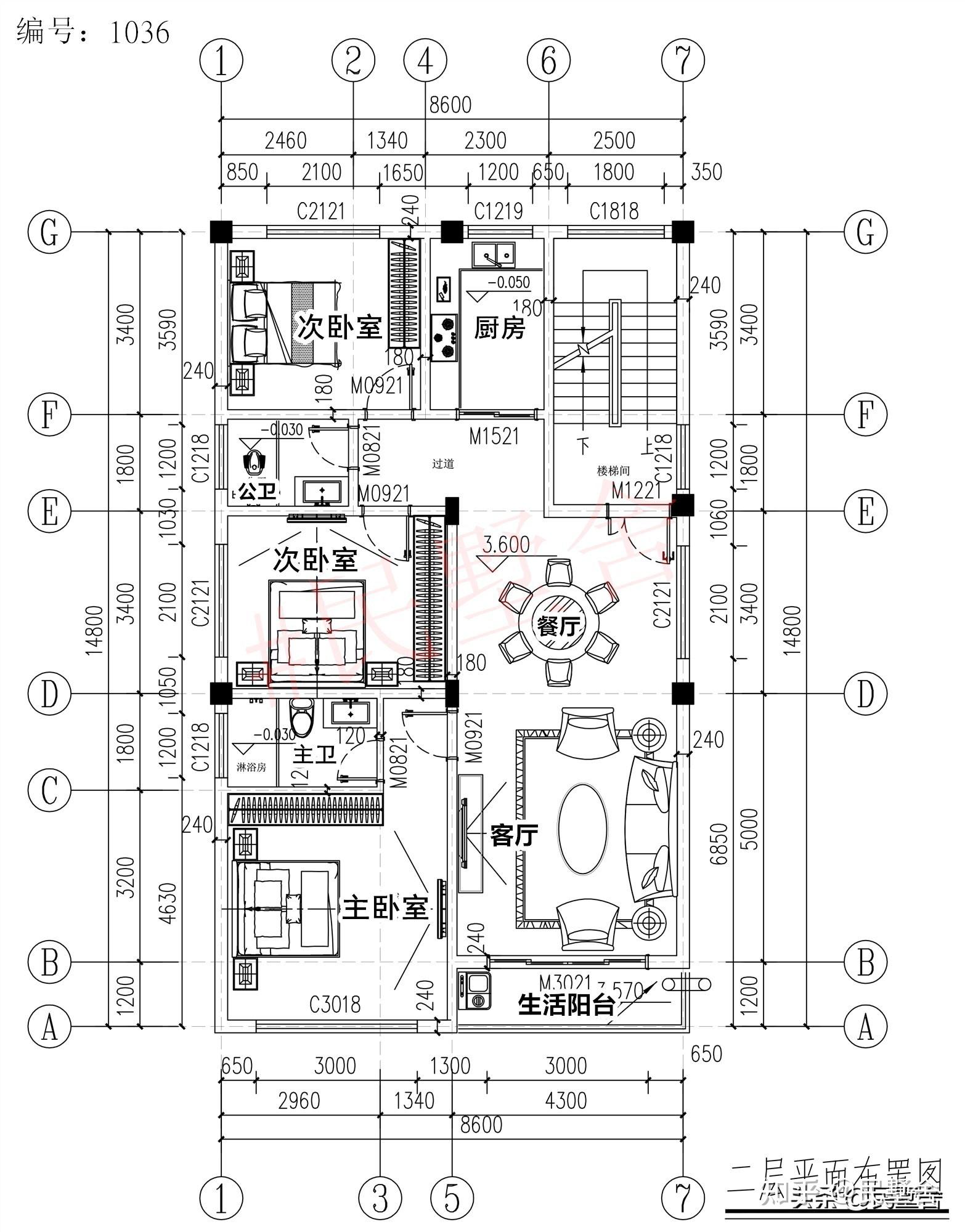 8x16米商铺自建房图纸图片