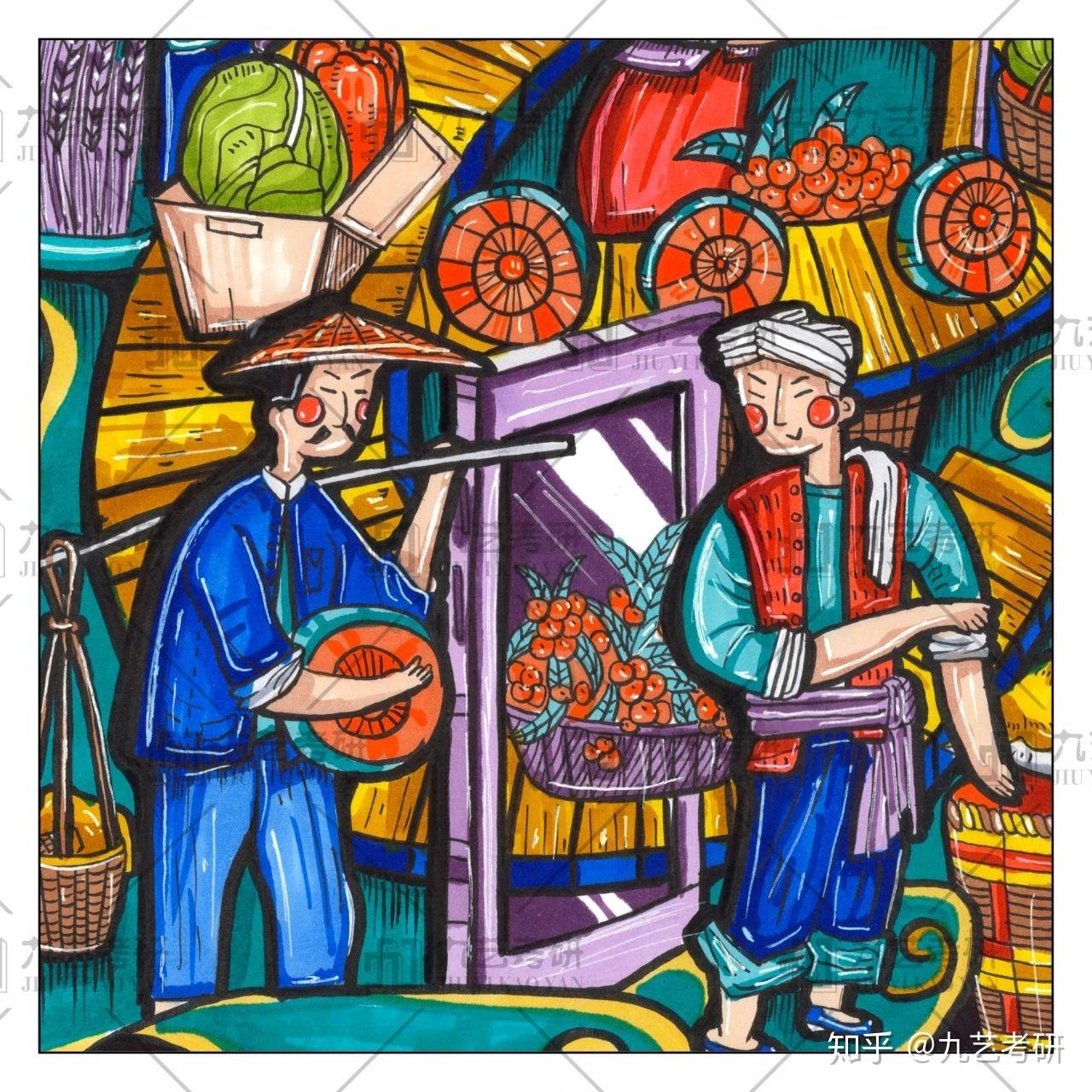 4,彩色装饰画作品