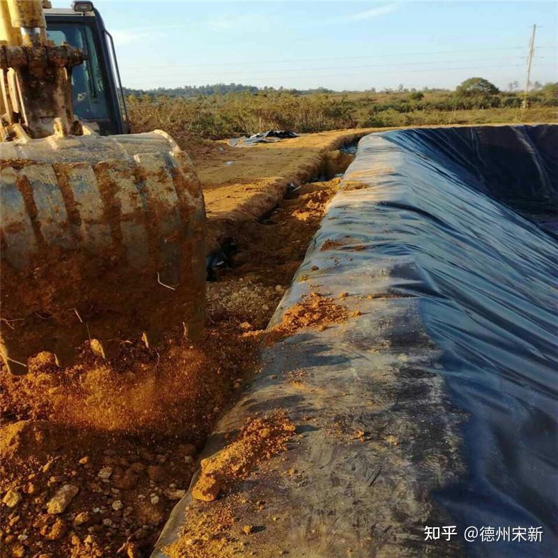 1mm厚光面hdpe土工膜 养殖污水池铺设步骤