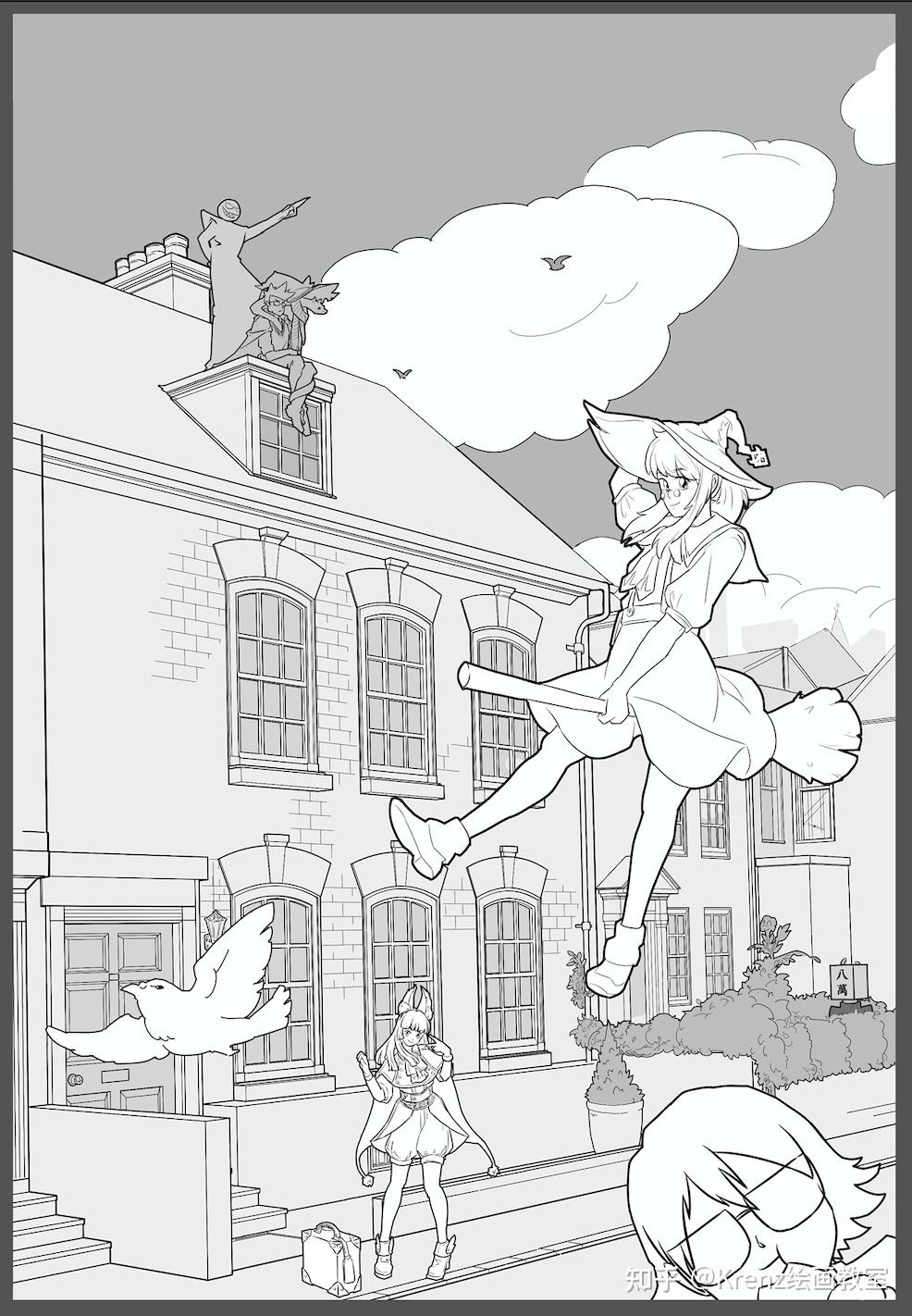 krenz绘画教室优秀作业心得基础透视与结构0093