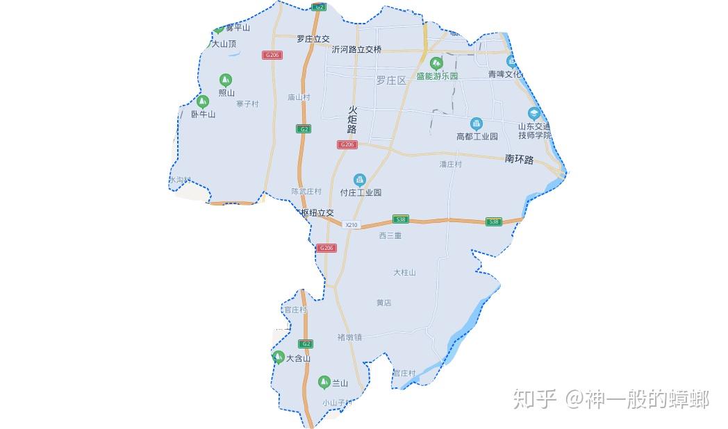 临沂市罗庄区乡镇地图图片