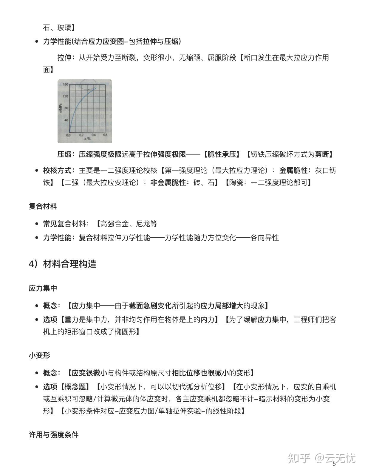 材料力学基础知识点及公式 - 知乎