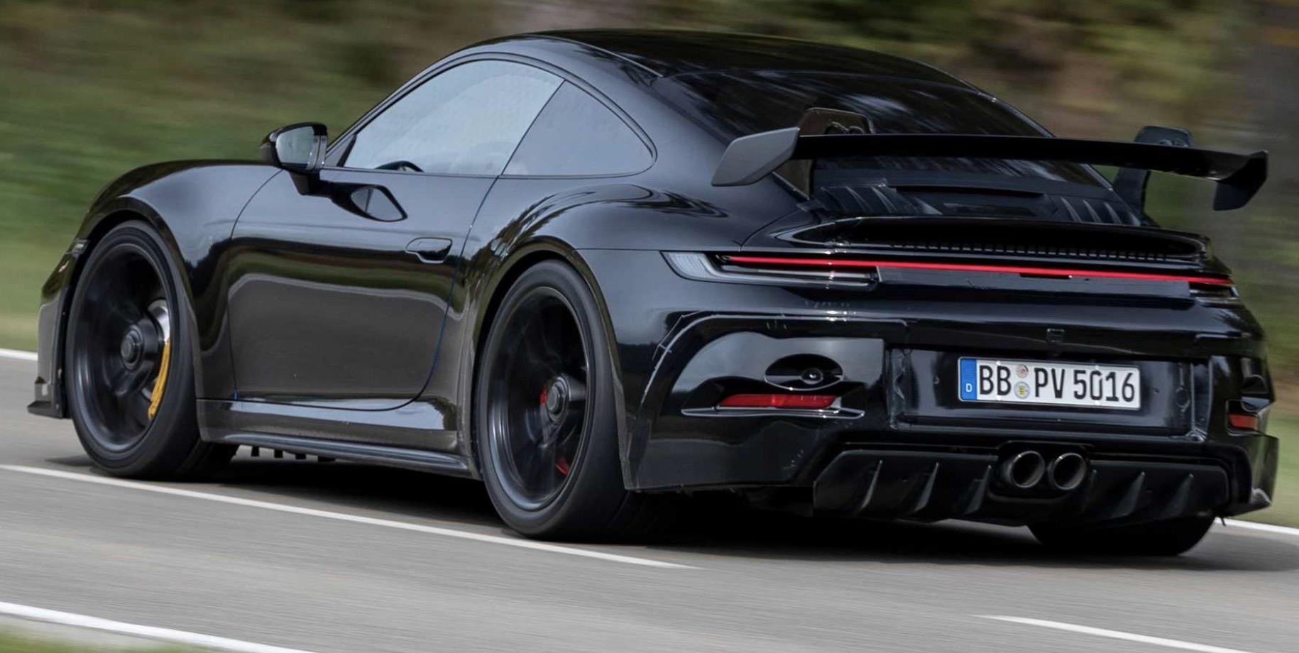 全新保时捷911gt3照片披露配40水平对置v6