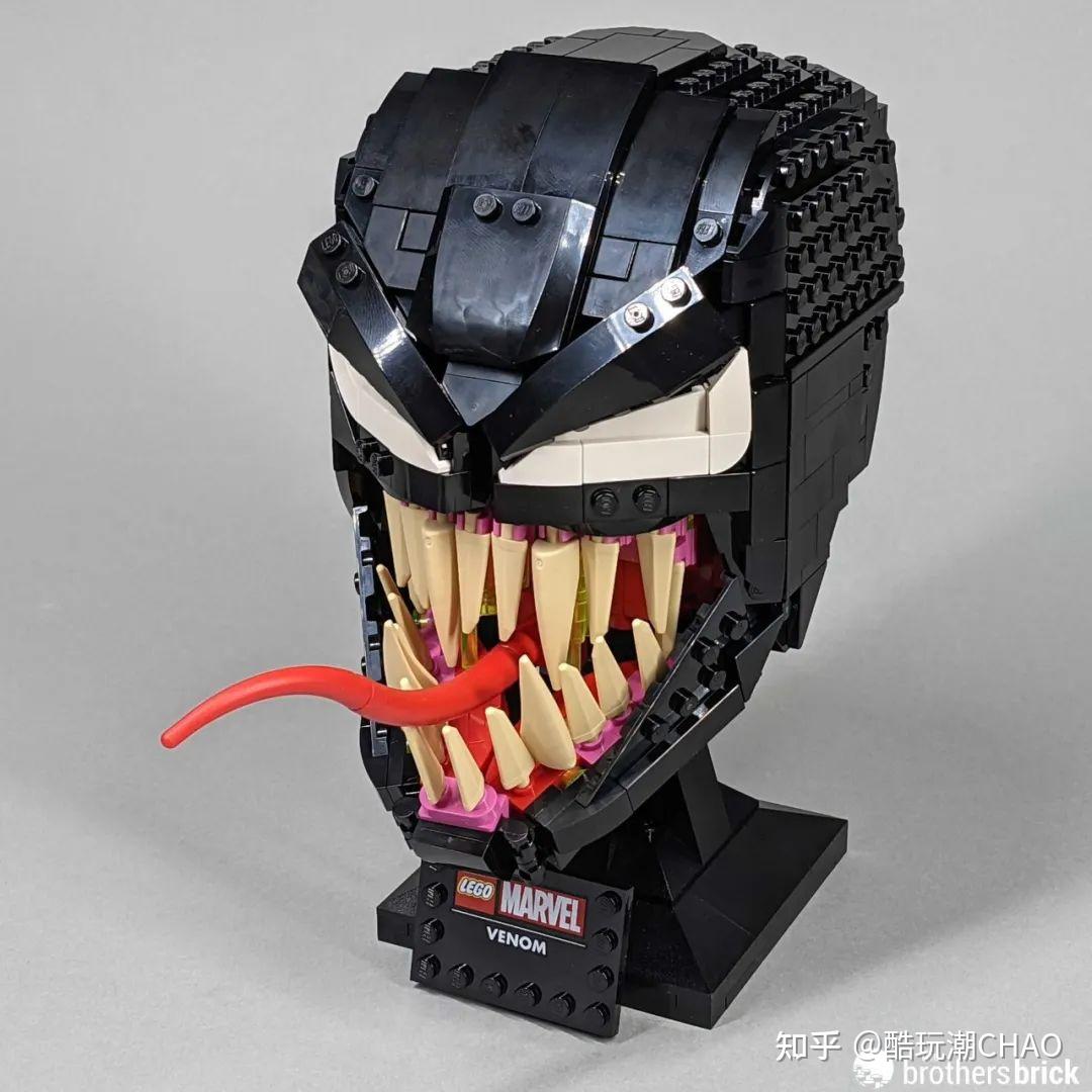 真香乐高漫威76187毒液头雕开箱测评