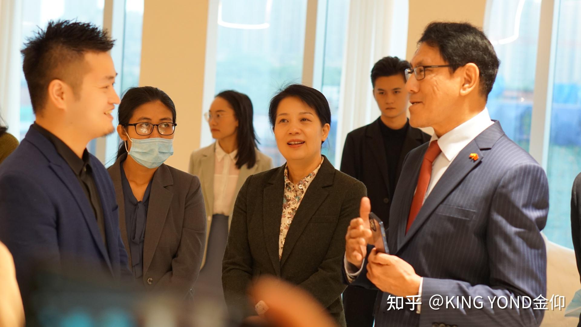 缅甸驻华大使吴苗丹佩阁下一行莅临kingyond金仰