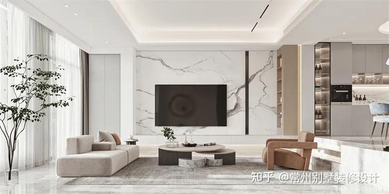 现代轻奢|287平常州百兴澜庭别墅案例 - 知乎