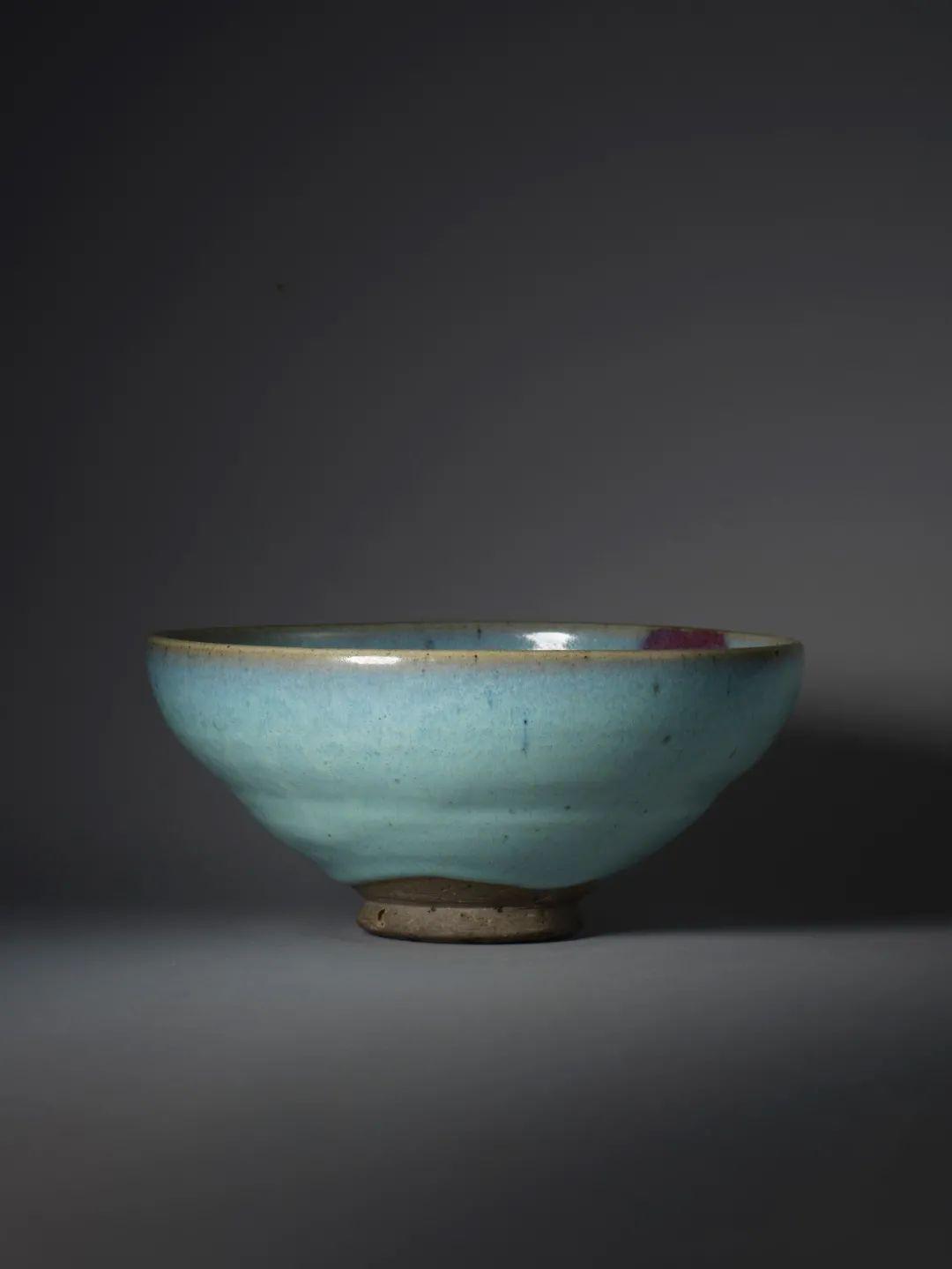 【希少品】中国古美術　宋時代　澱青釉紅斑茶碗　鈞窯宋時代　共箱　XG1-22 希少品】中国古美術 宋時代 澱青釉紅斑茶碗 鈞窯宋時代 共箱 XG1