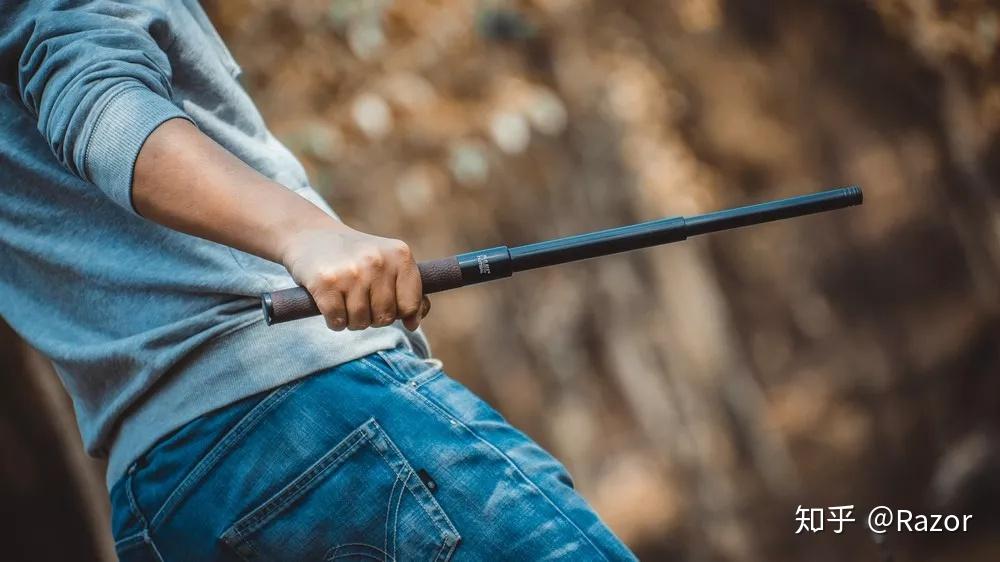 握感升级,颜值担当——弘安保罗标准版机械棍(牛皮手柄)21寸轻机使用