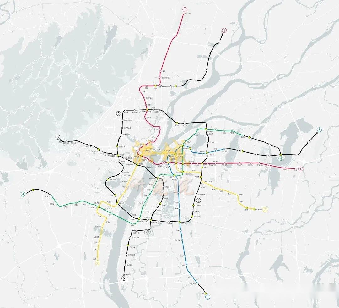 南昌地铁规划图2030图片