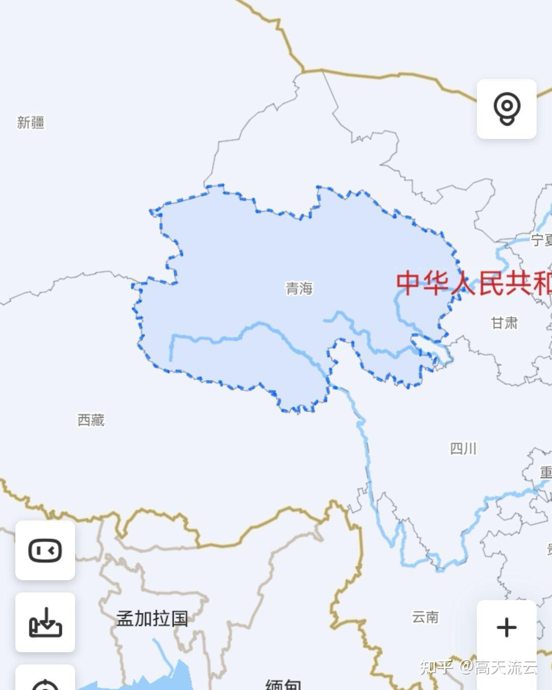 青海与四川交界处地图图片