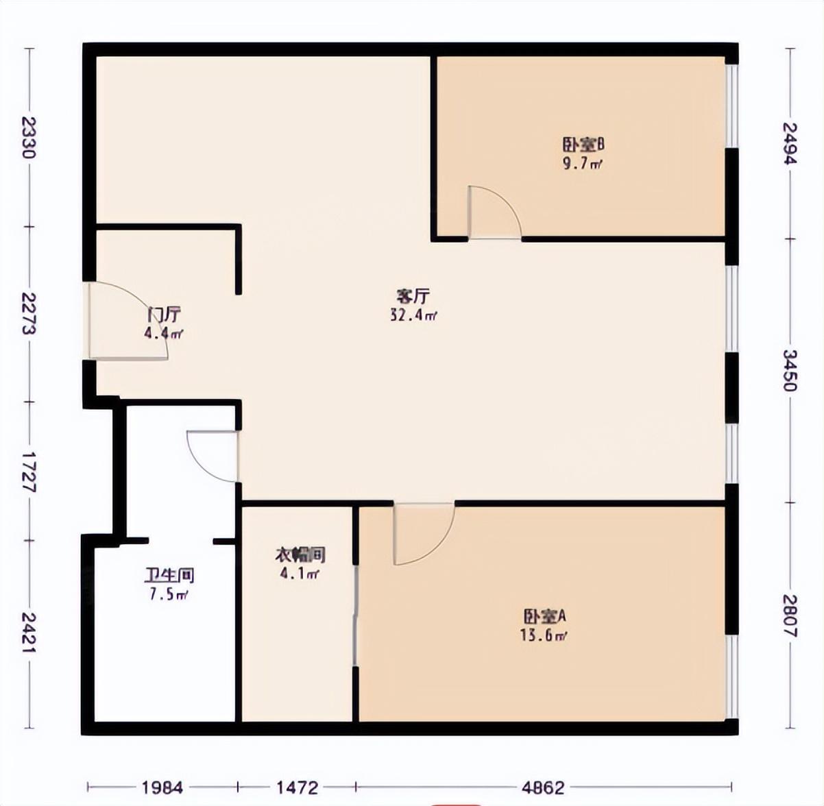 北京法拍房推荐万国城moma101平米两居室62折735w起拍