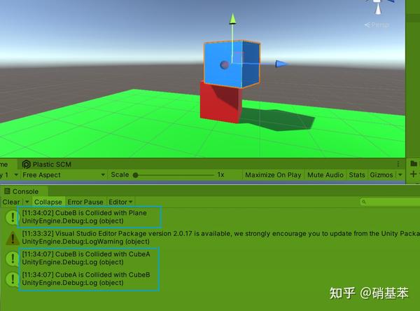 Unity开发随记录01-碰撞检测基础（两个Cube的碰撞、Cube与Particle System的碰撞） - 知乎