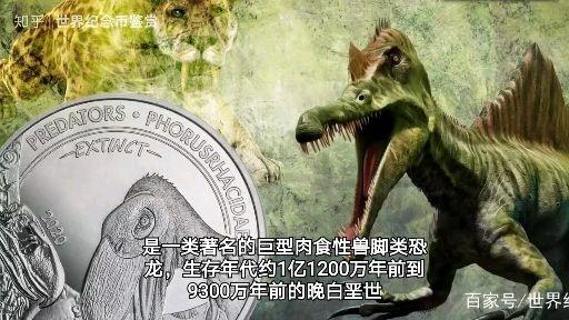 2019年蒙古化石系列银币:中华盗龙化石