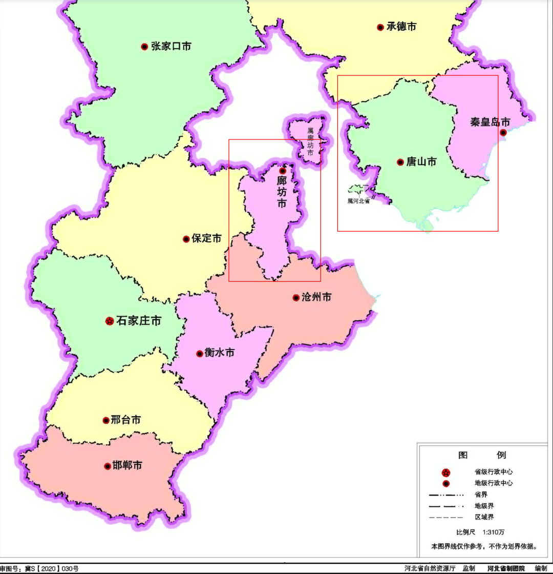 唐山市辖区图图片
