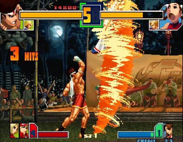 拳皇96-拳皇2001,东丈的超必杀死亡龙泉几乎没有任何变动.