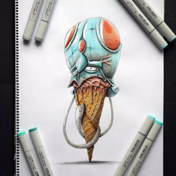 tinovalentin法国设计师马克笔还可以这样玩