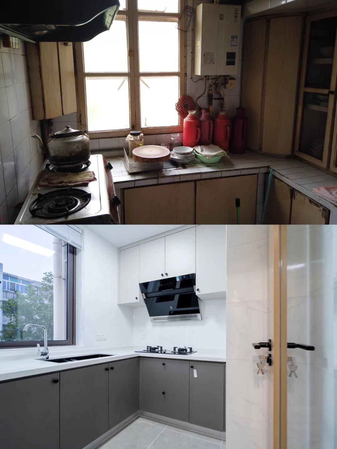 成都旧房翻新把客餐厅做成一体式让75㎡的旧房多出一间儿童房