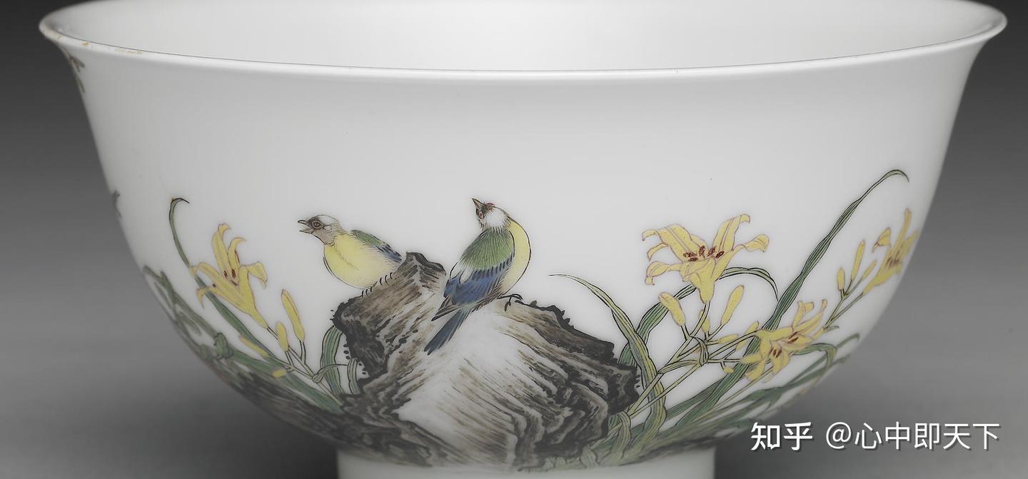 清雍正珐琅彩石榴花鸟纹碗- 知乎