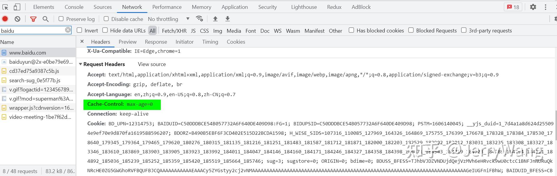 Http cache control max age 0 no cache 