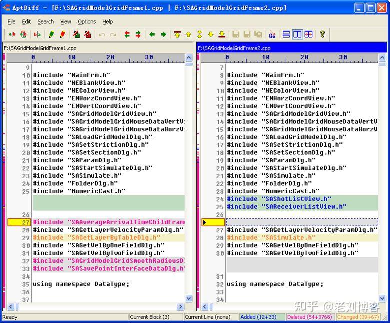 Diffuse Code Compare 7款程序员常用的代码比较工具分享:WinMerge,Diffuse,Beyond Compare,Altova DiffDog,AptDiff ...