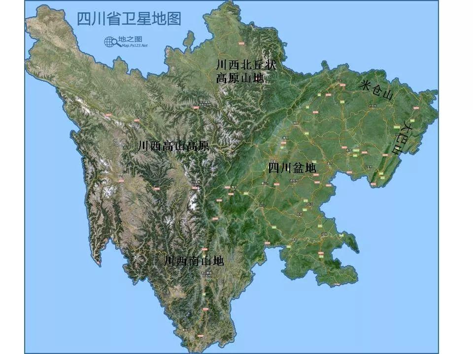 地形复杂多样,位于中国大陆地势三大阶梯中的第一级青藏高原和第二级