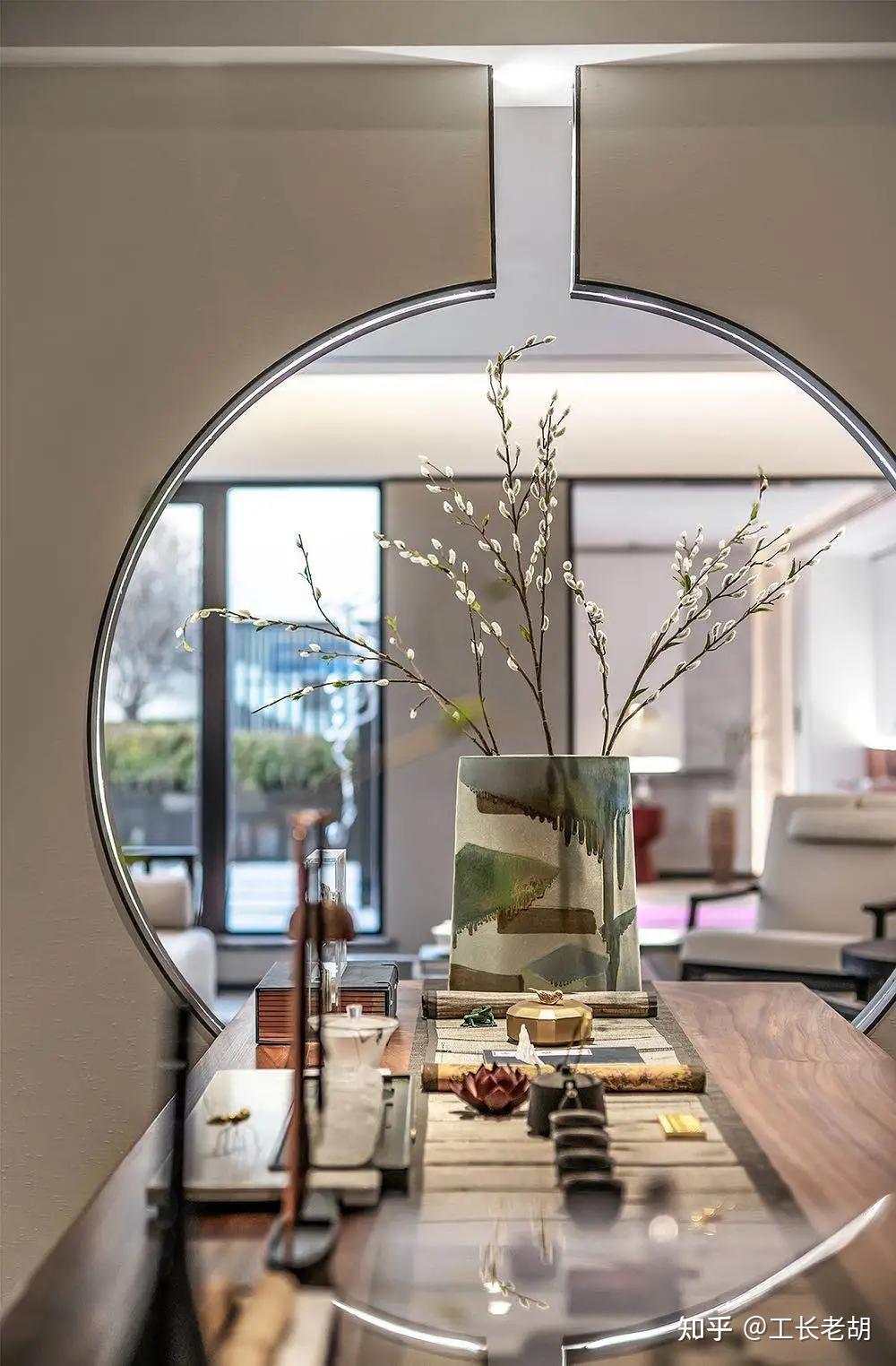 【山居秋暝,中国风装饰下叠样板间】