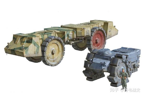 二战克虏伯Raumer S超重型扫雷车一副科幻的火星装甲车外表