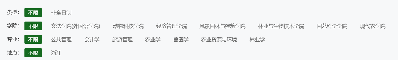 浙江农林大学非全日制研究生2026年招生专业及上课方式一览! - 知乎