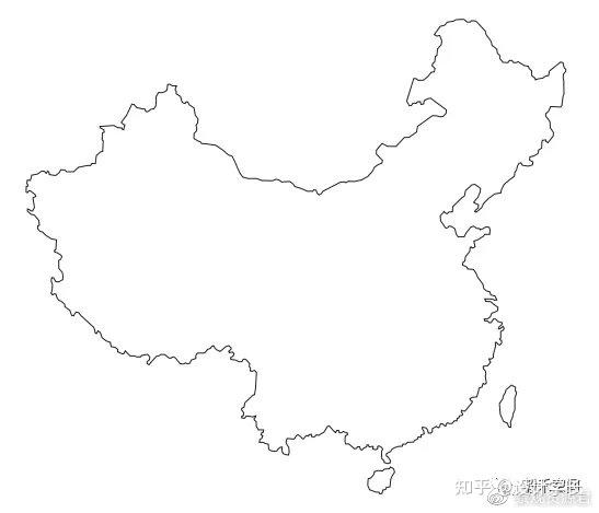 地图轮廓简图图片