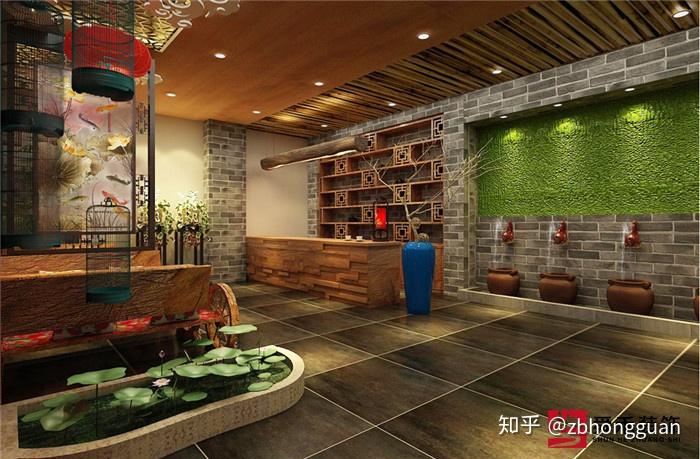 济南中式餐厅装修装饰设计效果图 - 知乎