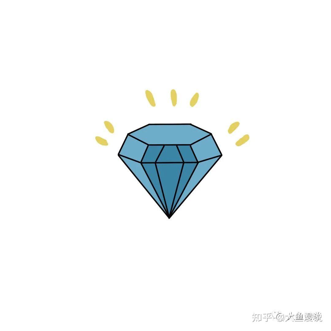 钻石的样子简笔画图片