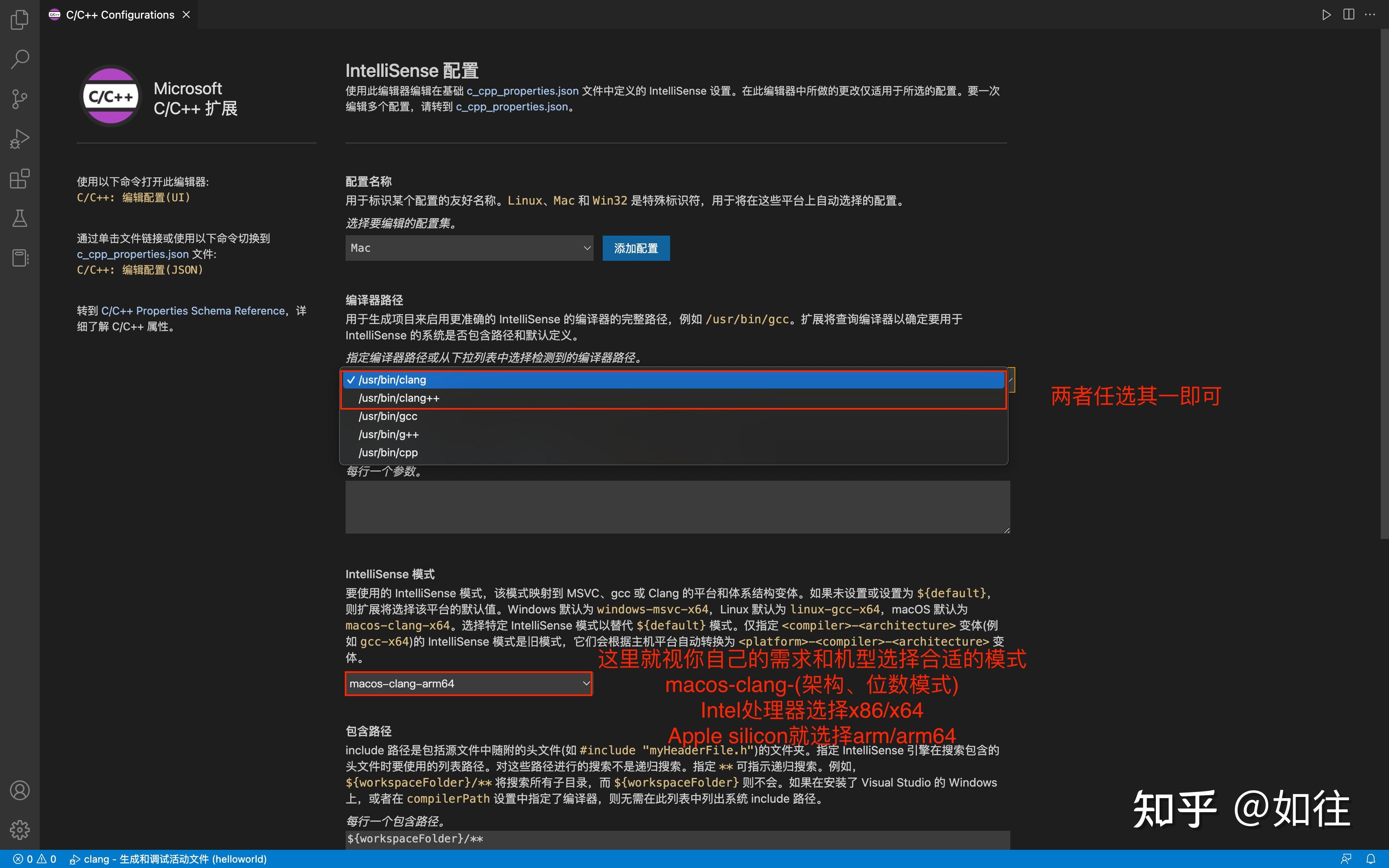 Windows macos vscode c c 