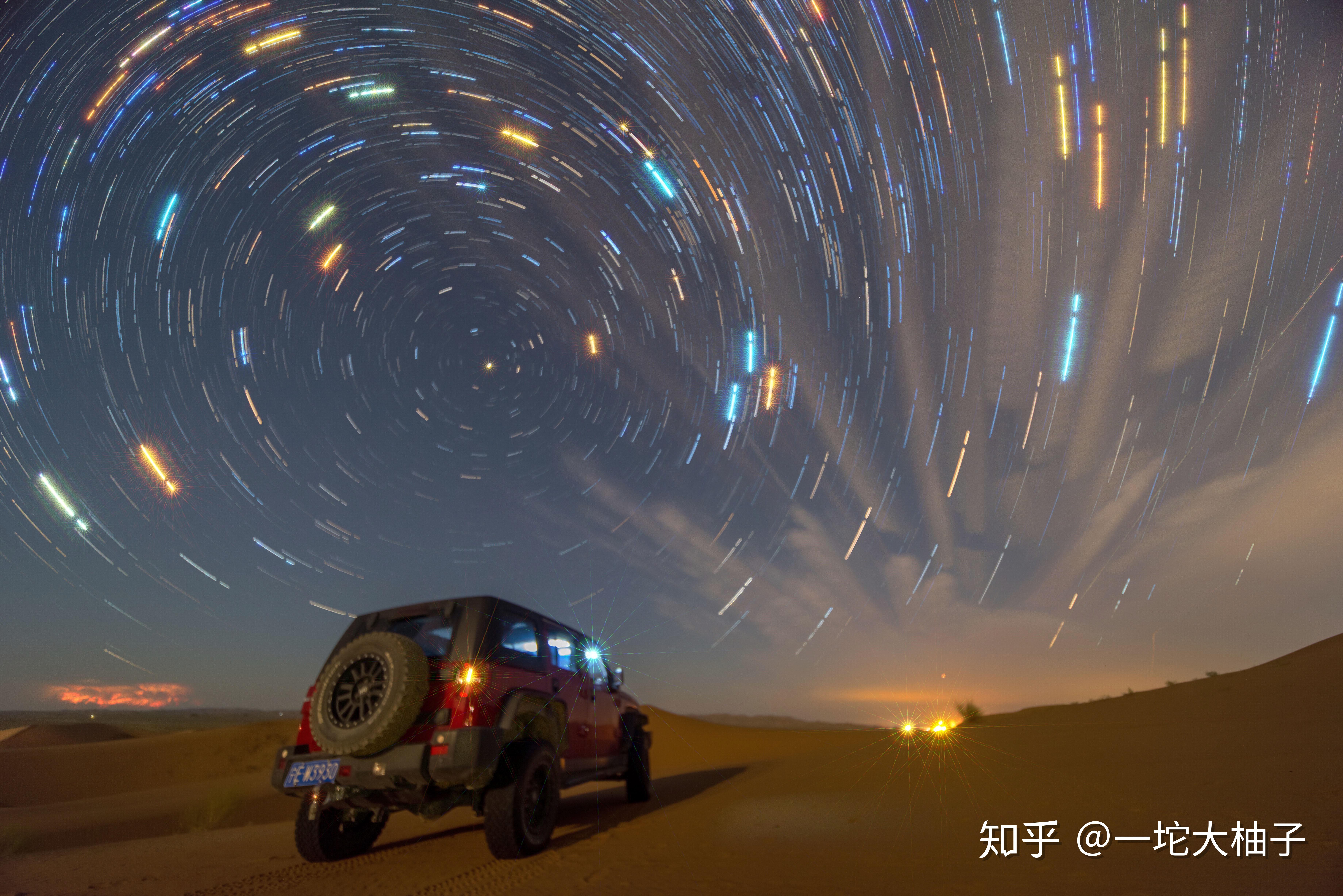 腾格里沙漠浪漫星空房车露营