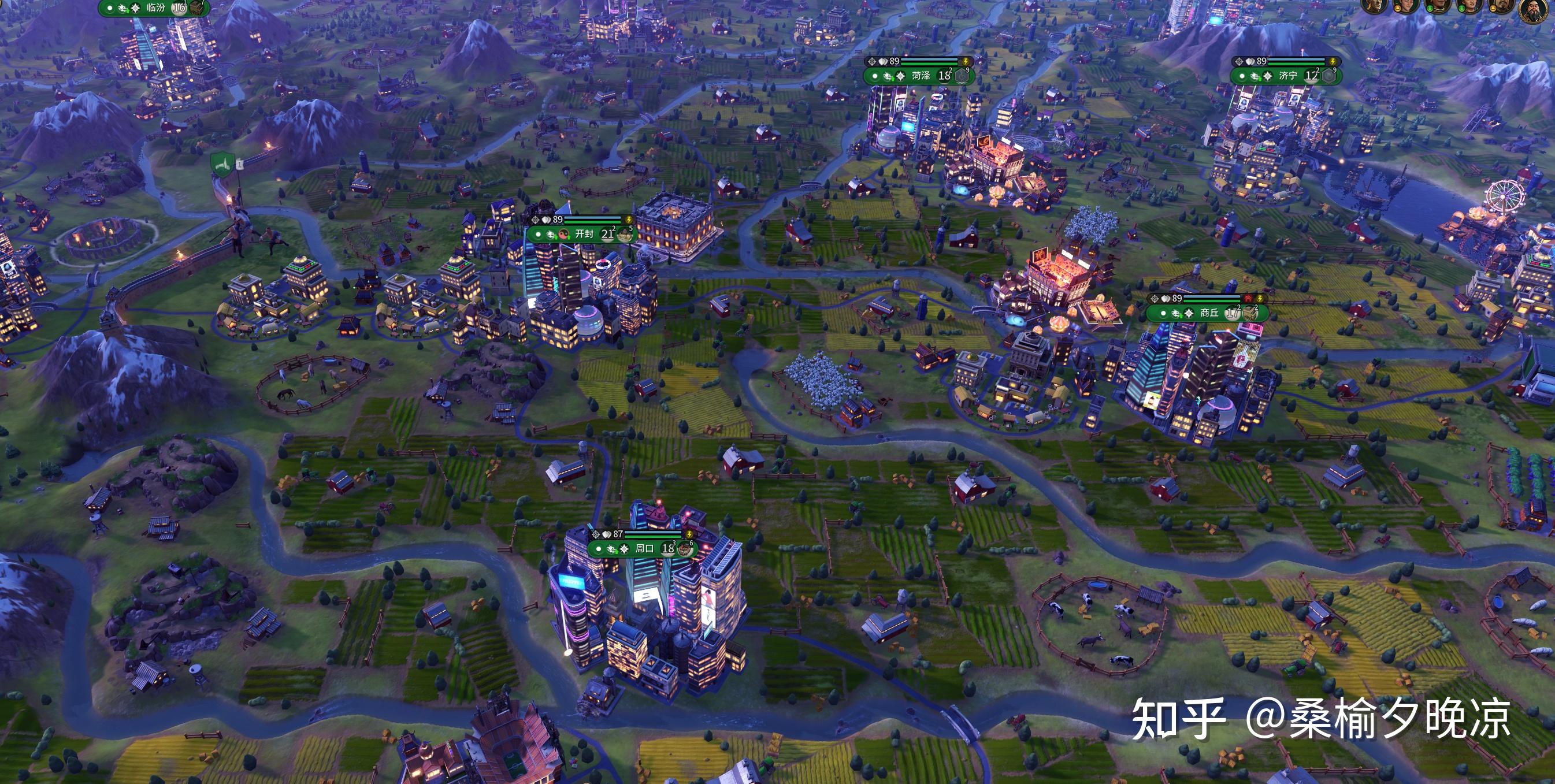 用文明6的超大地图,按照真实的中国历史建造城市