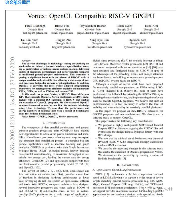 用RISC-V打造OpenCL兼容 GPGPU，即将开源 - 知乎
