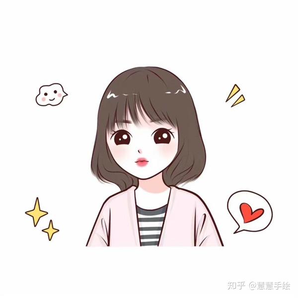 手绘情侣头像简单可爱手绘卡通头像制作软件男生头像手绘清新