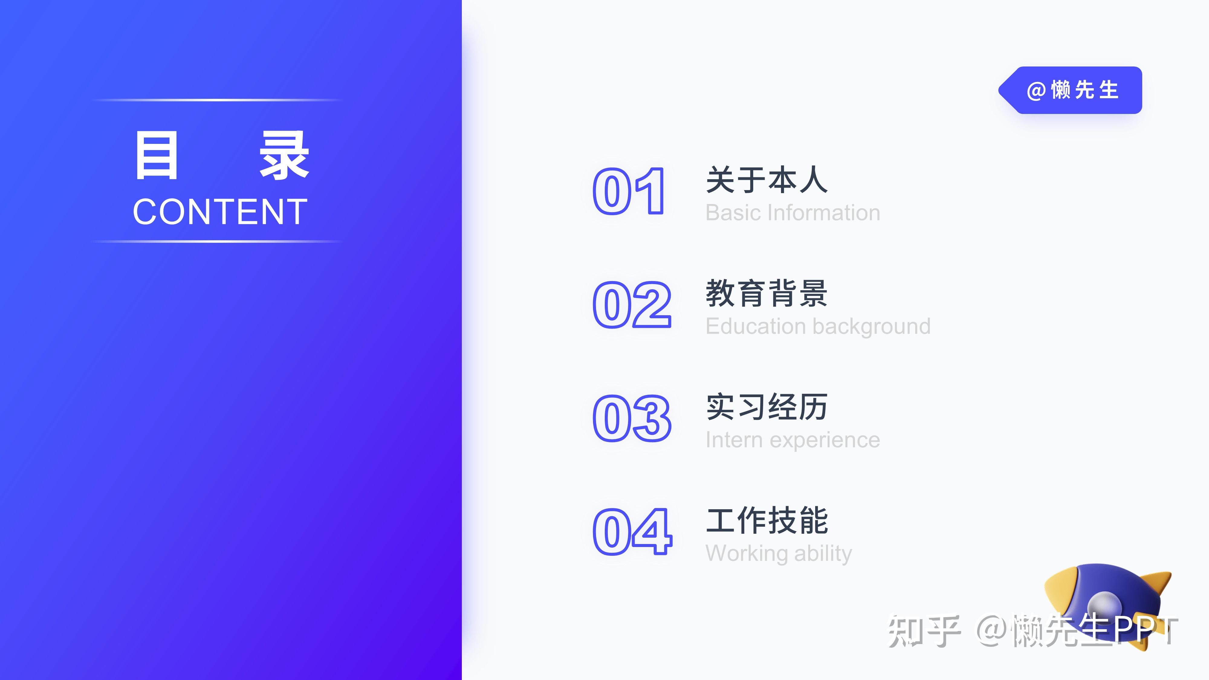 自我介绍ppt模板(求职简历ppt) - 知乎