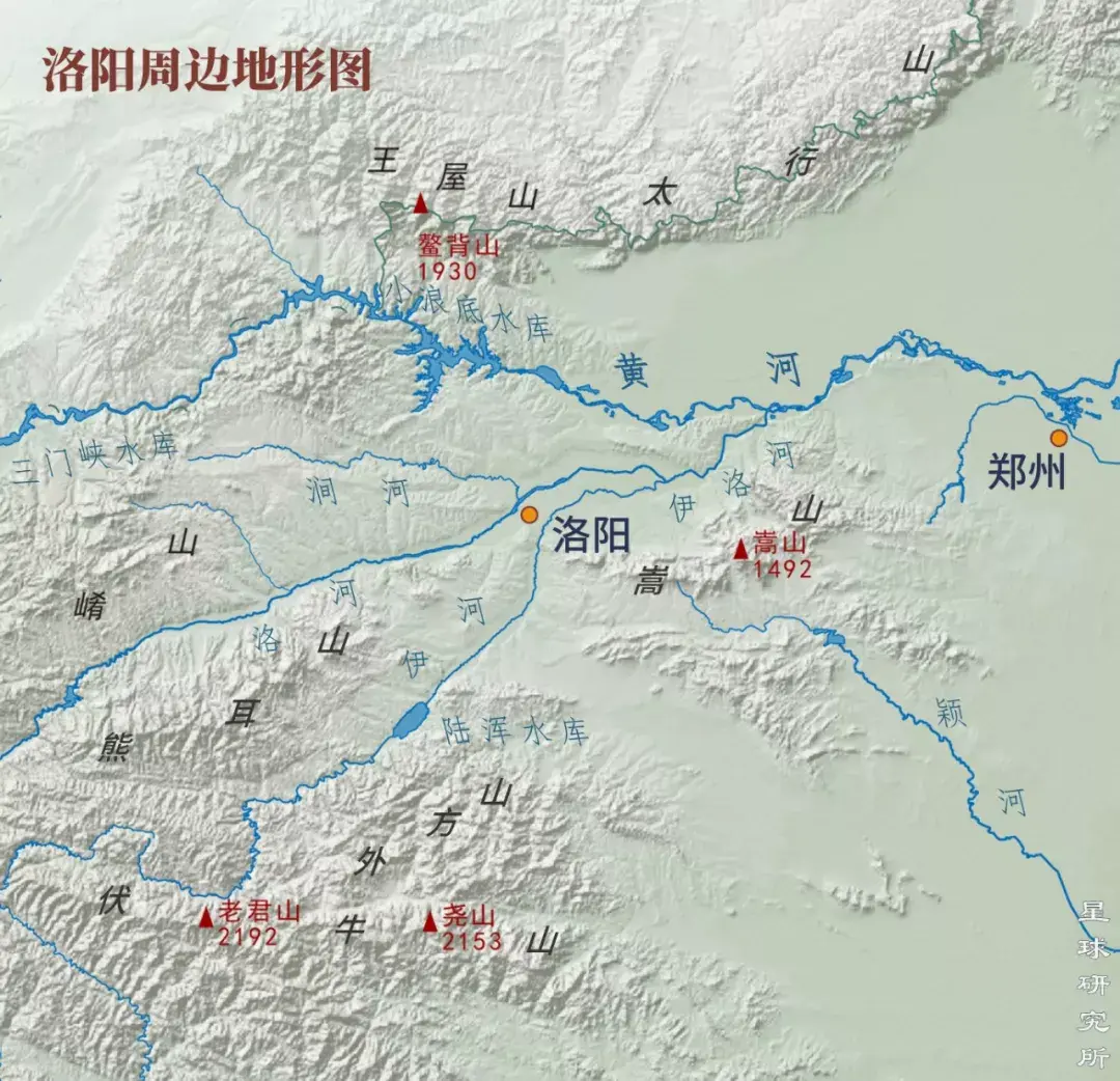 17张地形图，快速了解河南省洛阳各市辖区县市_景区