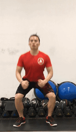 深蹲跳(10次/组)