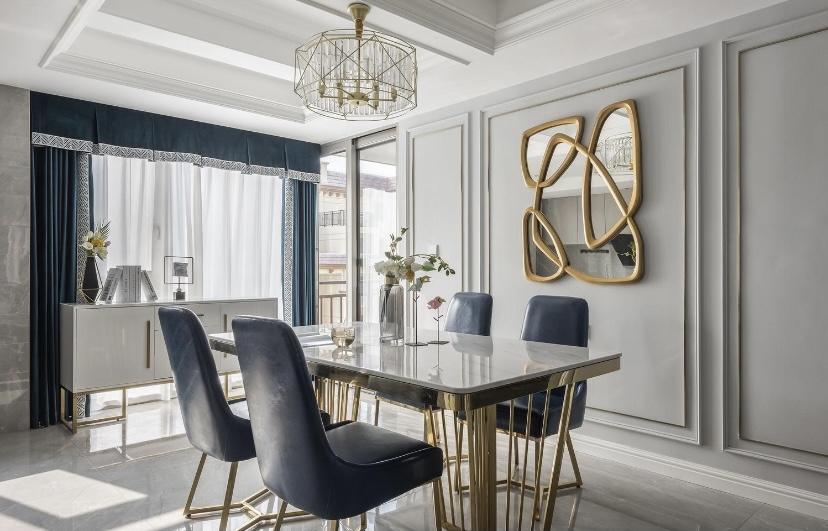 180平米美式轻奢风极简和华贵的碰撞缔造休闲式的浪漫