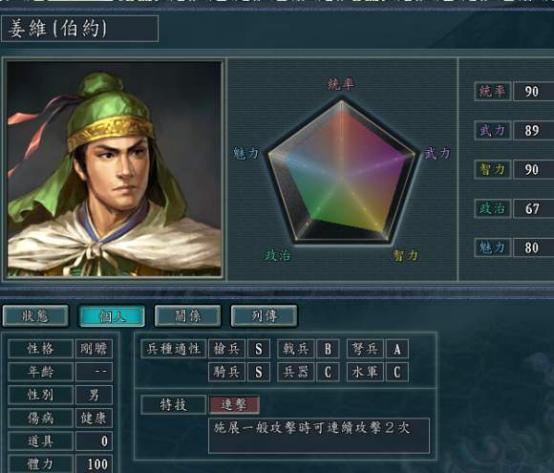 三国志11:这四位看似木讷的高武力角色,智力值居然也如此之高?