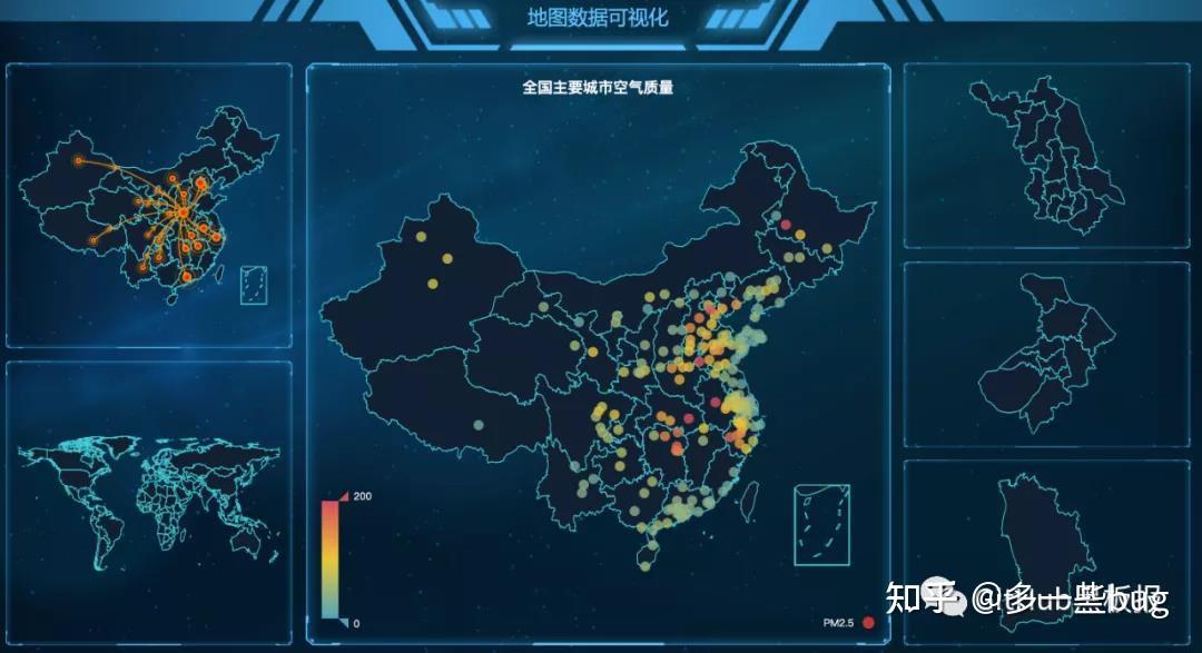 地圖數據可視化 - 基於 echarts geo,包含了地圖熱點,飛線動效,世界