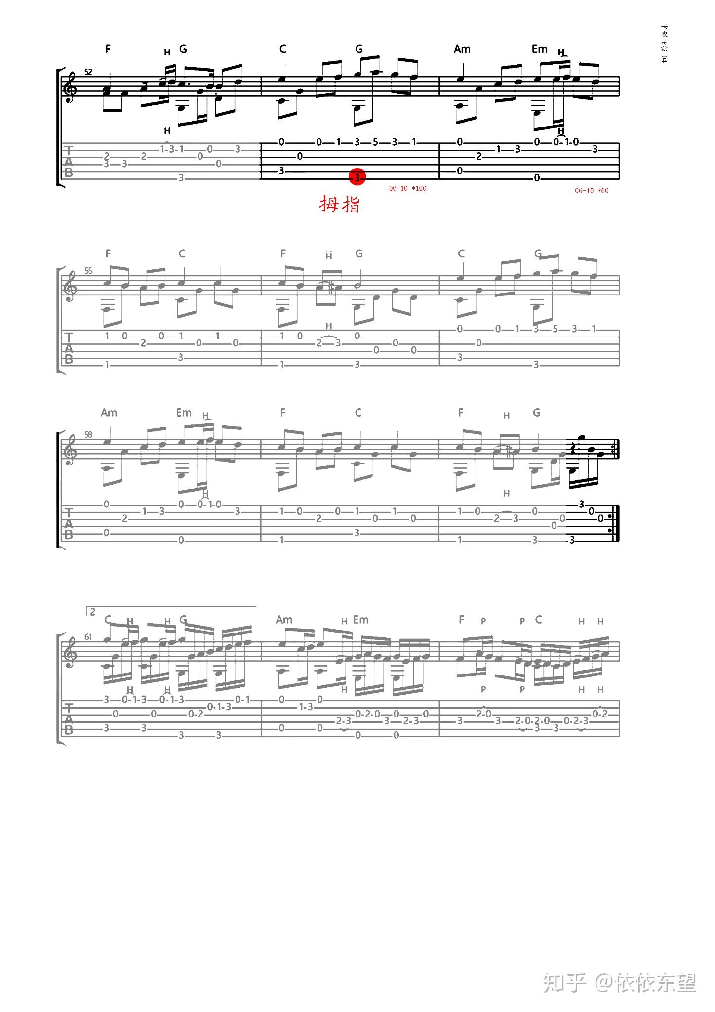 黄色大门吉他曲谱_农村大门
