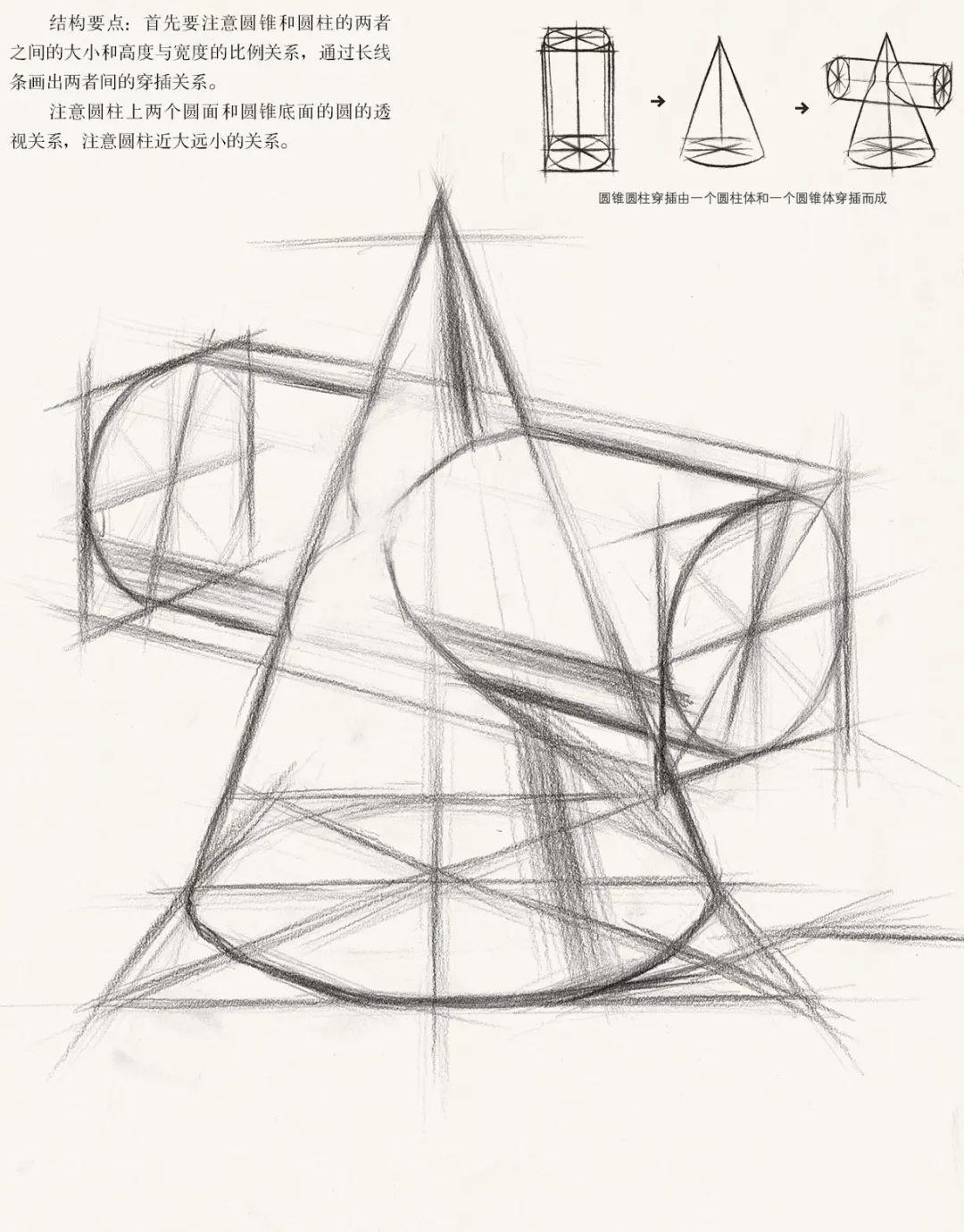 几何体素描2组|纯艺术|绘画|范晓杰 - 原创作品 - 站酷 (ZCOOL)
