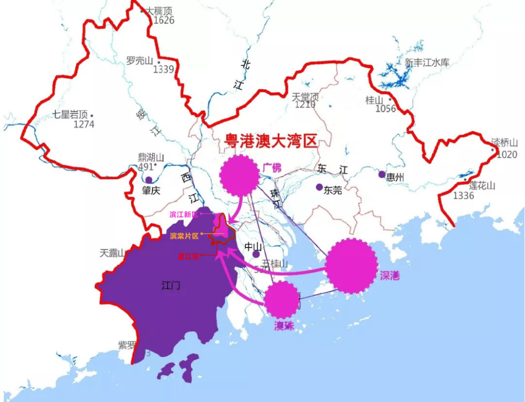 江门滨江新区地图图片