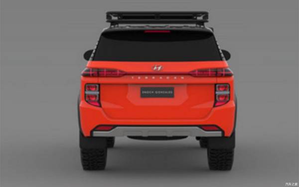 现代terracan渲染图曝光造型比普拉多更霸气