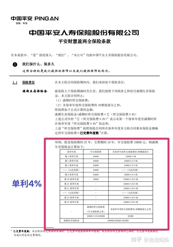 去年某安上市的财慧盈,应该是行业首发用单利来计算的储蓄险.二.