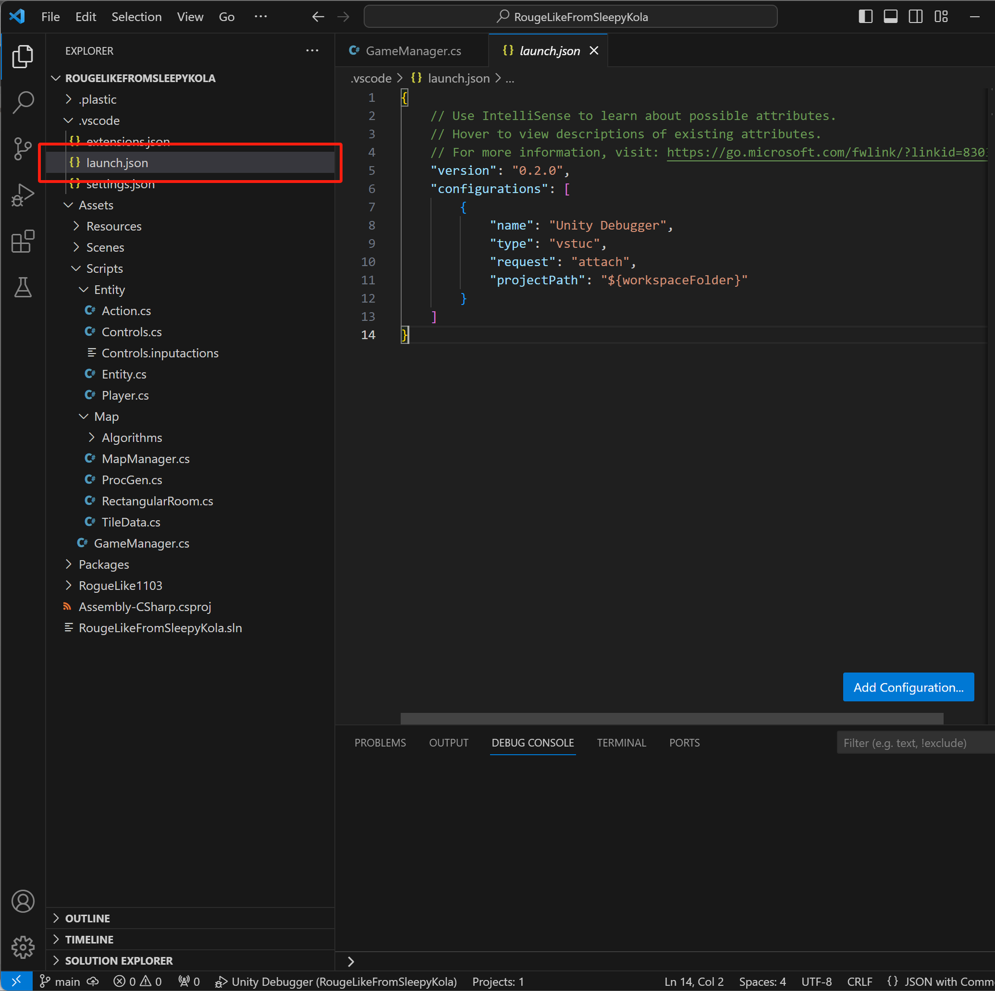  gamedev vscode unity 