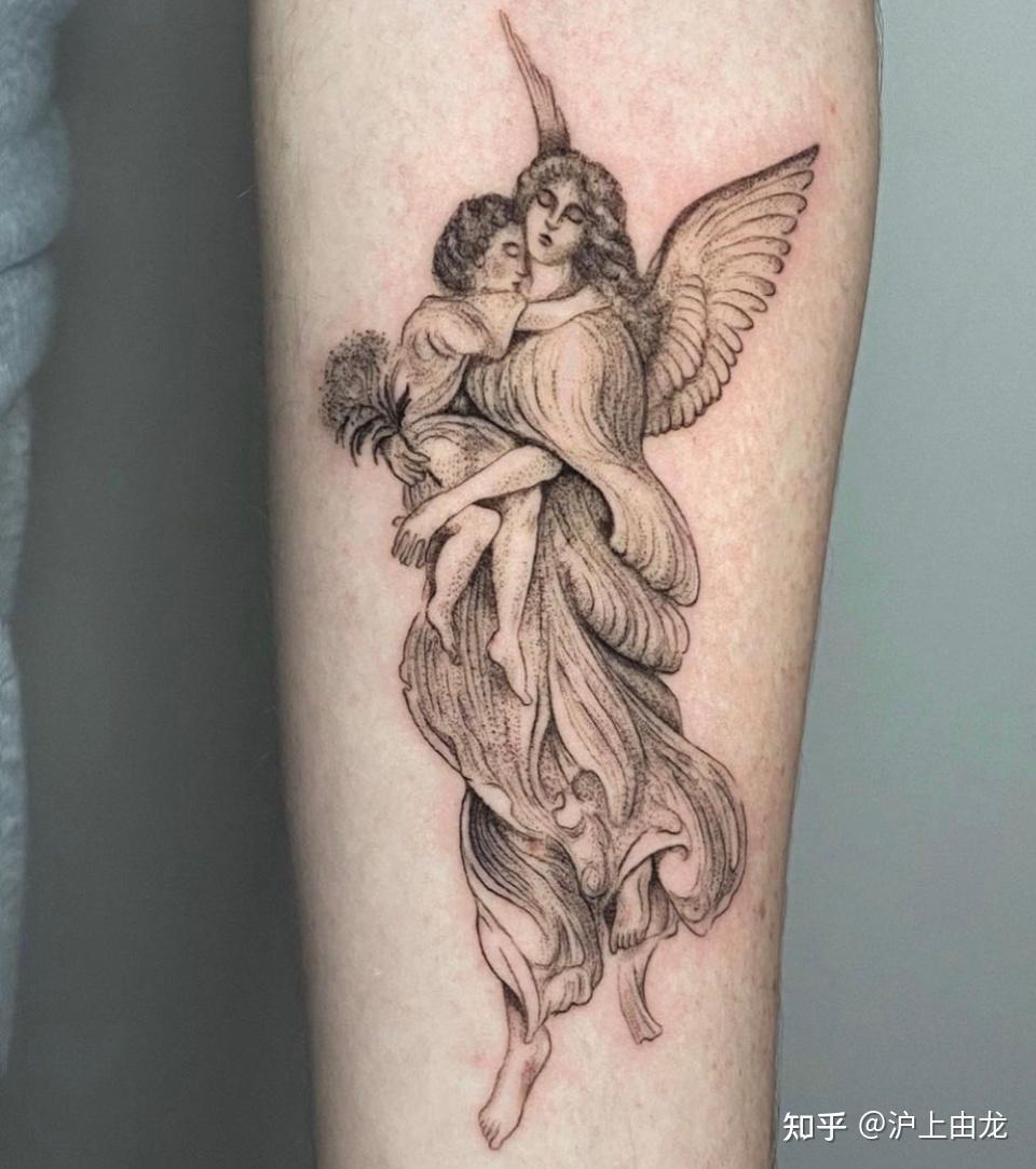上海纹身店,浦东由龙纹身工作室 天使纹身图案分享