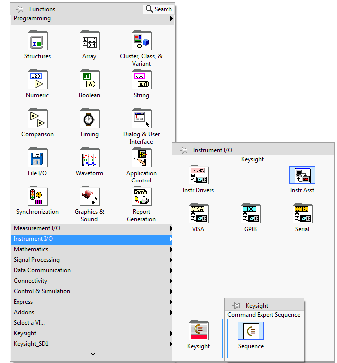Labview command expert 